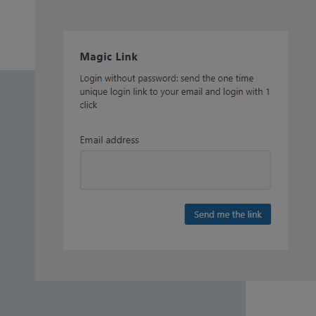 Email Magic Links to sign up and login with one click
